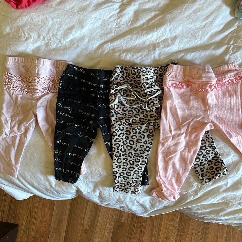 CARTER’S, CHILDREN’S PLACE, + JUMPING BEAN brands baby girl ruffles legging